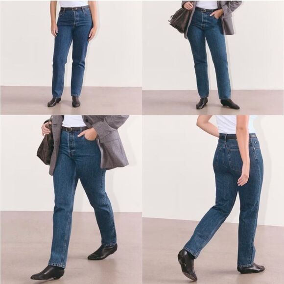 Everlane- “The 90's Cheeky Jean” 100% Organic Cotton Button Fly- Size 27 Ankle - Picture 1 of 10